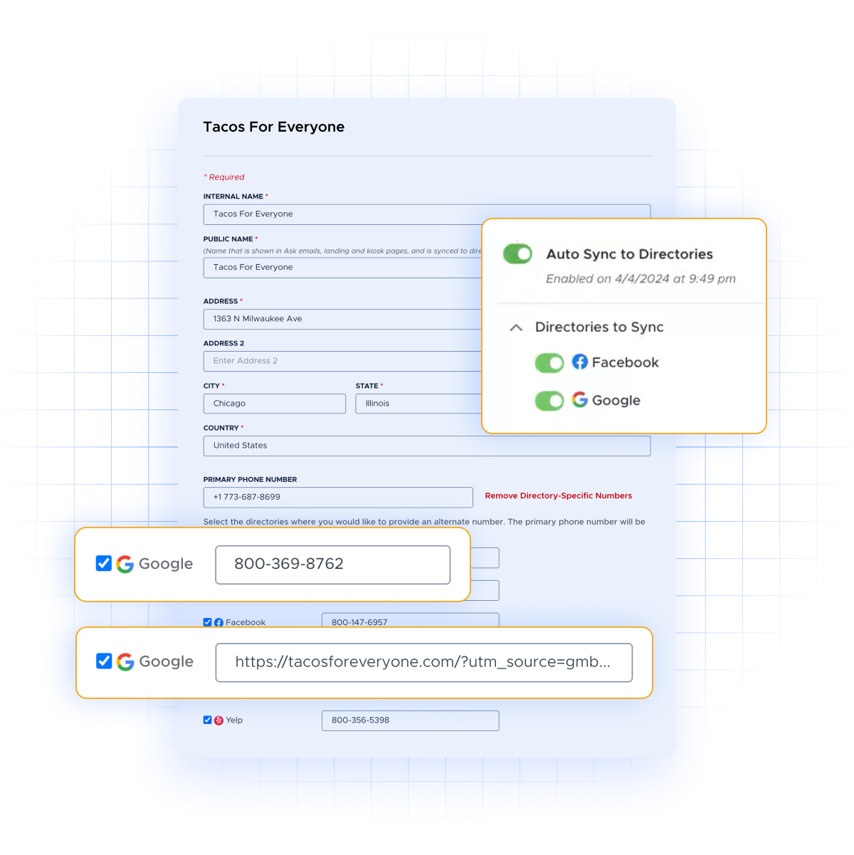 Synced directory updates within Pearl-Plaza's platform.